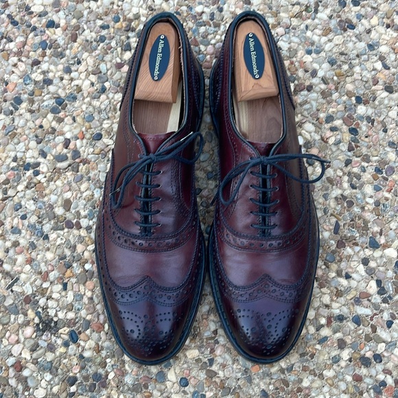 Allen Edmonds MacAllister burgundy leather wingtips - “tap” soles - 10D - Picture 1 of 4
